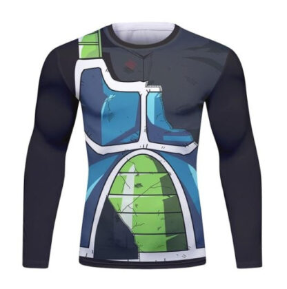 Dragon Z Onyx Warrior Battle Damaged Long Sleeve Elite Rashguard - Image 2