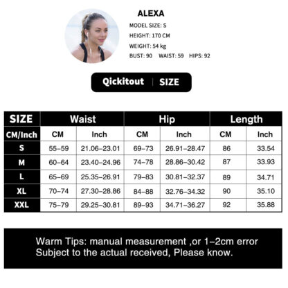 Women's High Waisted Leggings 12% Spandex High Waist Elastic Push Up Pants - Image 14