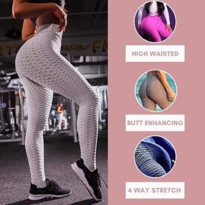 Butt Lift Leggings for Women Peach Push Up Booty Tights High Waist Workout Yoga Pants - Image 13