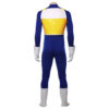 Dragon Warrior Cosplay Costume Jumpsuit Shoe Covers Gloves Vest Halloween Power Up - Image 2