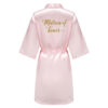 Silk Bridal Party Getting Ready Robes - Bride, Maid of Honor, Bridesmaid Robes - Image 6