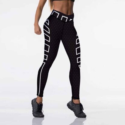 Women's High Waisted Leggings 12% Spandex High Waist Elastic Push Up Pants - Image 12