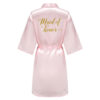Silk Bridal Party Getting Ready Robes - Bride, Maid of Honor, Bridesmaid Robes - Image 22