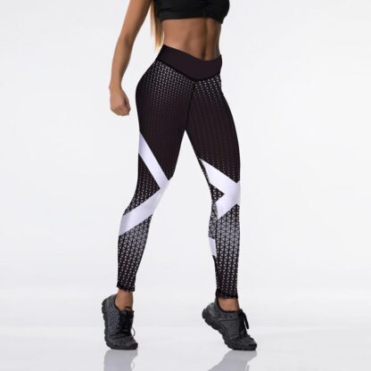 Women's High Waisted Leggings 12% Spandex High Waist Elastic Push Up Pants - Image 4