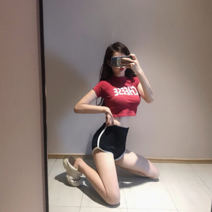 Summer Sports Shorts Women Casual Beach Sexy  Stretch Waist Short Harajuku Stretchy Shorts - Image 9
