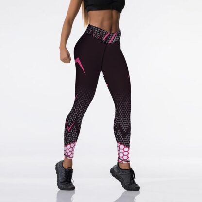 Women's High Waisted Leggings 12% Spandex High Waist Elastic Push Up Pants - Image 6