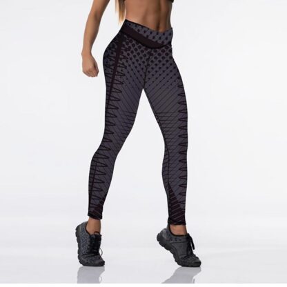 Women's High Waisted Leggings 12% Spandex High Waist Elastic Push Up Pants - Image 8