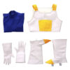 Dragon Warrior Cosplay Costume Jumpsuit Shoe Covers Gloves Vest Halloween Power Up - Image 6
