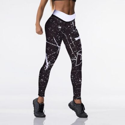 Women's High Waisted Leggings 12% Spandex High Waist Elastic Push Up Pants - Image 3