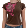 Vintage T-shirt Women's Short Sleeve Round Neck Slim Fit Tops - Image 5