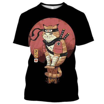 Samurai Dog Cat and More Japanese Irezumi Style T-Shirts - Image 8