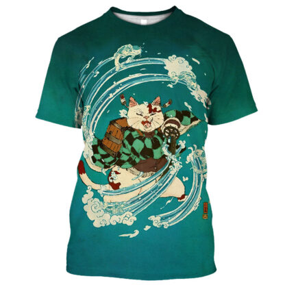 Samurai Dog Cat and More Japanese Irezumi Style T-Shirts - Image 15