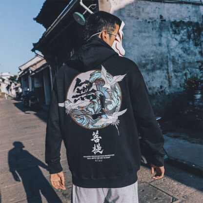 Samurai Demon Vintage Japanese Streetwear Hoodies - Image 7
