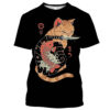 Samurai Dog Cat and More Japanese Irezumi Style T Shirts - Image 2