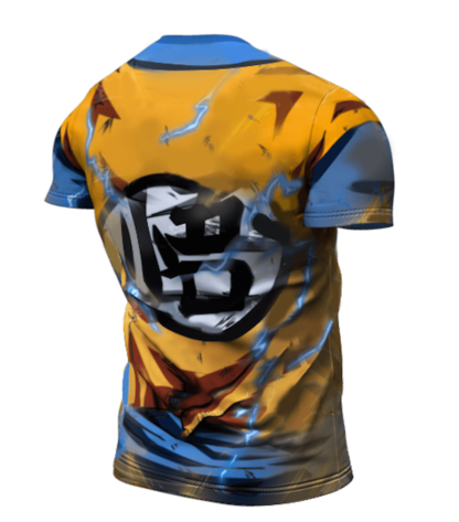 Dragon Z Compression Powered Warrior 2 Premium Short Sleeve Rashguard - Image 2