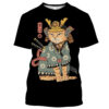 Samurai Dog Cat and More Japanese Irezumi Style T Shirts - Image 9