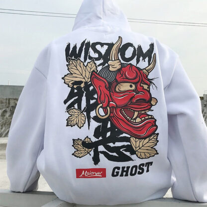 Samurai Demon Vintage Japanese Streetwear Hoodies - Image 12