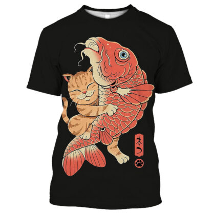 Samurai Dog Cat and More Japanese Irezumi Style T-Shirts - Image 16