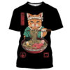 Samurai Dog Cat and More Japanese Irezumi Style T-Shirts - Image 2