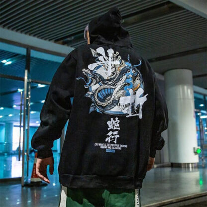 Samurai Demon Vintage Japanese Streetwear Hoodies - Image 6