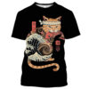 Samurai Dog Cat and More Japanese Irezumi Style T-Shirts - Image 17