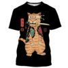 Samurai Dog Cat and More Japanese Irezumi Style T-Shirts - Image 4