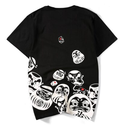 Japanese Daruma Doll Painted T-shirt - Image 2