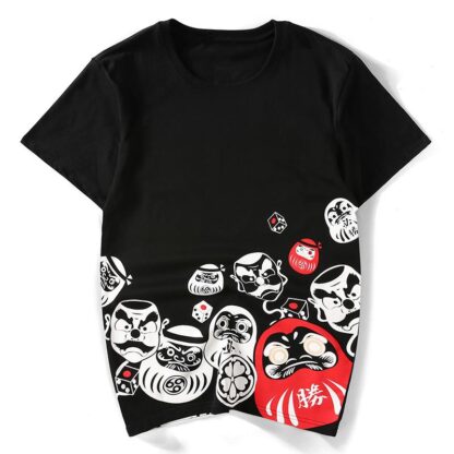 Japanese Daruma Doll Painted T-shirt