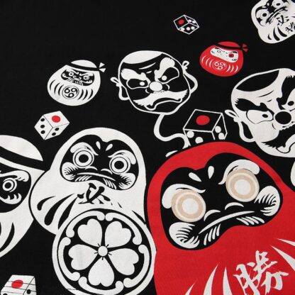 Japanese Daruma Doll Painted T-shirt - Image 3