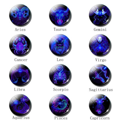 Zodiac Sign Constellation Sphere Keychain - Image 19