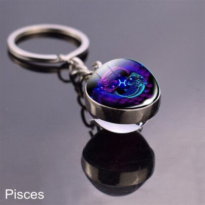 Zodiac Sign Constellation Sphere Keychain - Image 41