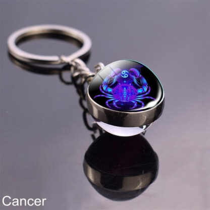 Zodiac Sign Constellation Sphere Keychain - Image 55