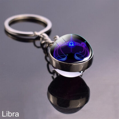 Zodiac Sign Constellation Sphere Keychain - Image 48