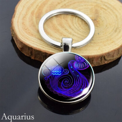 Zodiac Sign Constellation Sphere Keychain - Image 34
