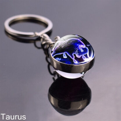Zodiac Sign Constellation Sphere Keychain - Image 18
