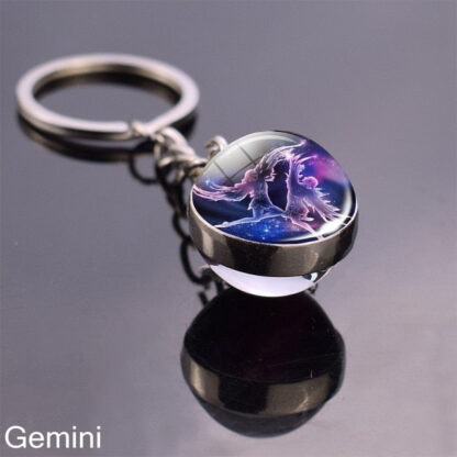 Zodiac Sign Constellation Sphere Keychain - Image 30