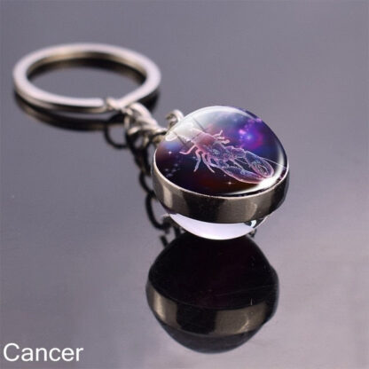 Zodiac Sign Constellation Sphere Keychain - Image 32