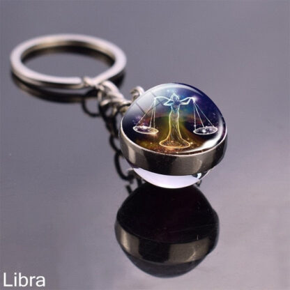 Zodiac Sign Constellation Sphere Keychain - Image 16