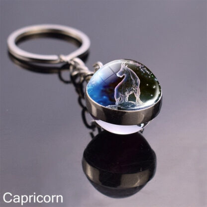 Zodiac Sign Constellation Sphere Keychain - Image 47