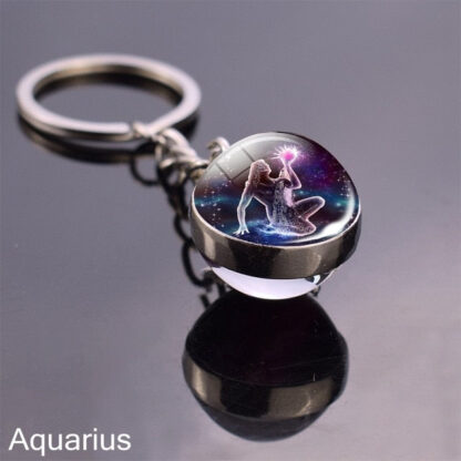 Zodiac Sign Constellation Sphere Keychain - Image 14