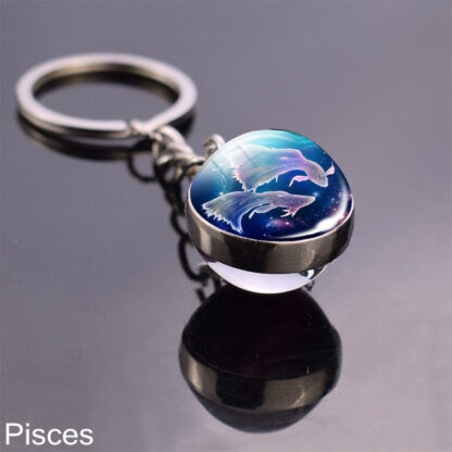 Zodiac Sign Constellation Sphere Keychain - Image 12