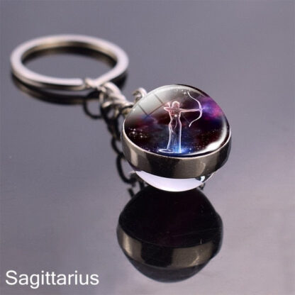 Zodiac Sign Constellation Sphere Keychain - Image 54