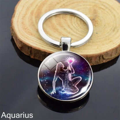 Zodiac Sign Constellation Sphere Keychain - Image 28