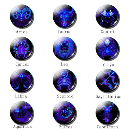 Zodiac Sign Constellation Sphere Keychain - Image 44