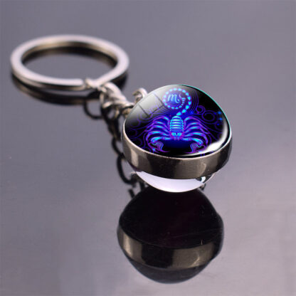 Zodiac Sign Constellation Sphere Keychain - Image 46