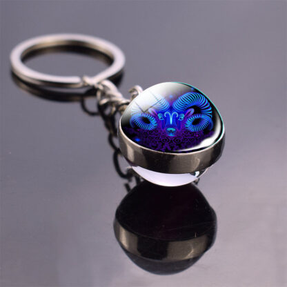 Zodiac Sign Constellation Sphere Keychain - Image 33