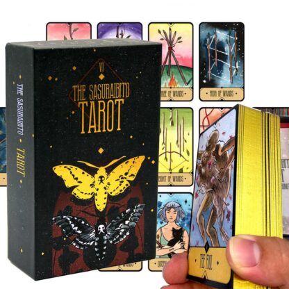 The Sasuraibito Tarot 78 Card Deck and 63-page guidebook Original Divination Gilt Edge with Box