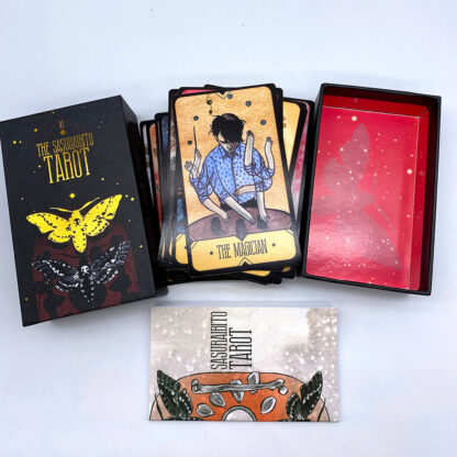 The Sasuraibito Tarot 78 Card Deck and 63-page guidebook Original Divination Gilt Edge with Box - Image 15