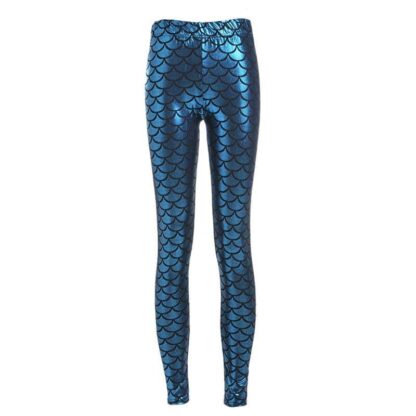 Light Blue Mermaid Women's Leggings - FitKing