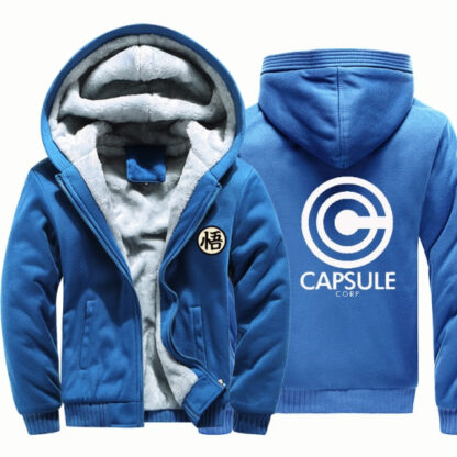 Dragon Warrior Capsule Corp Thick Winter Jacket - Image 3